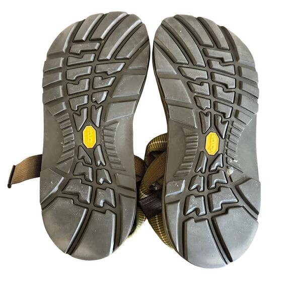 CHACO Z1 Brown/Green Nylon Strap Vibram Sole Men\'s Waterproof Sandals Size 12 main image 6